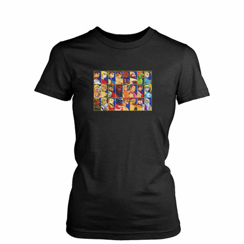 Alpha Cartoon Womens T-Shirt Tee