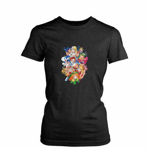 Daarkstalkers X Street Fighter Ladies Womens T-Shirt Tee