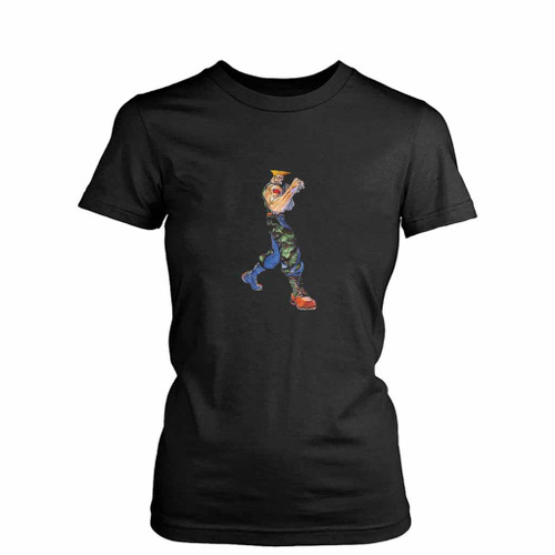 Guile Pilot Super Street Fighting Womens T-Shirt Tee