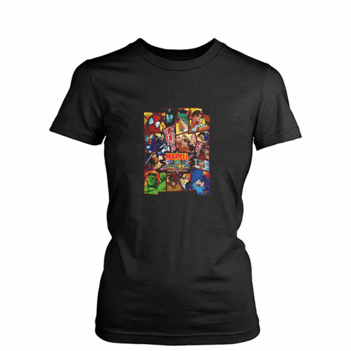 Japanese Arcade Flyer Womens T-Shirt Tee