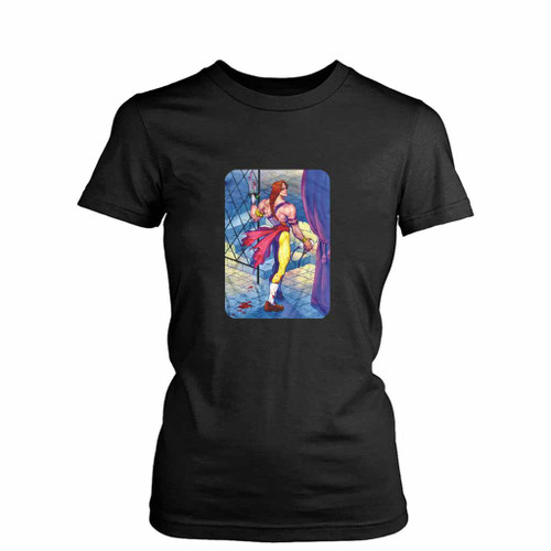 Vega Claw In Stage Street Fighting Womens T-Shirt Tee