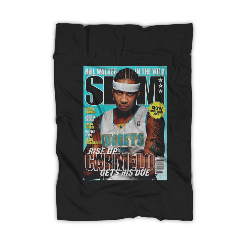 Carmelo Anthony Nba Denver Nuggets Slam Cover Blanket