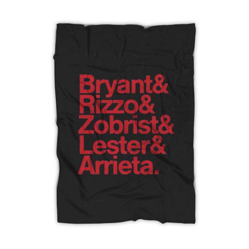 Chicagos Billy Goat Boys Bryant Rizzo Zobrist Lester Arrieta Blanket