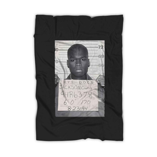 Get Rich Or Die Tryin With 50 Cent Mugshot Blanket