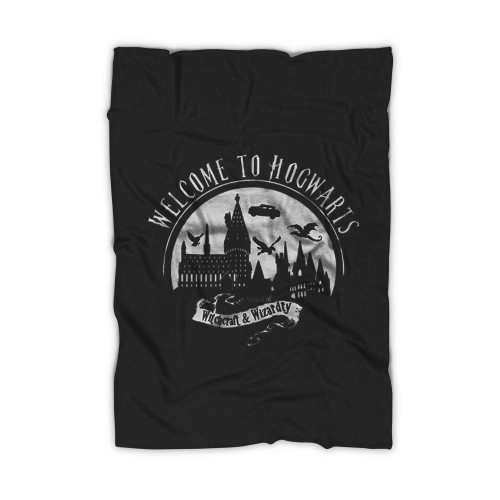 Harry Potter Welcome To Hogwarts Blanket