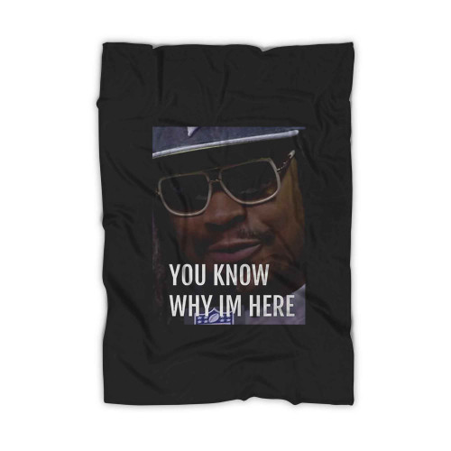 Marshawn Lynch Im Just Here So I Wont Get Fined Meme Blanket