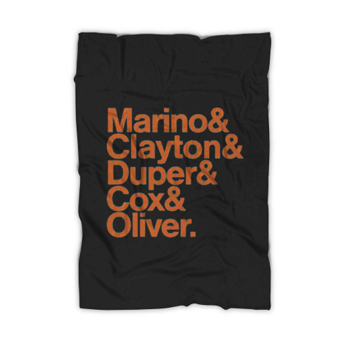 Miami In 92 Marino Clayton Duper Cox Oliver Blanket