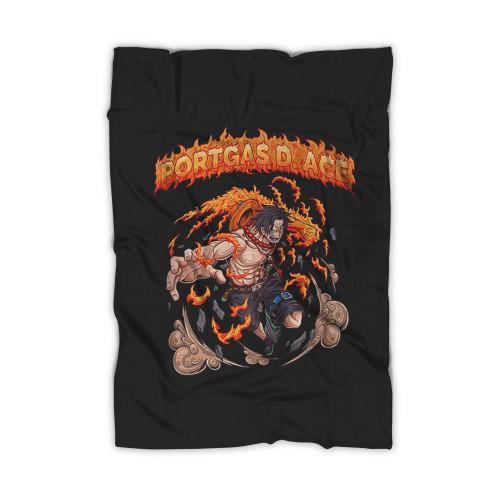 Portgas D Ace One Piece Anime Blanket