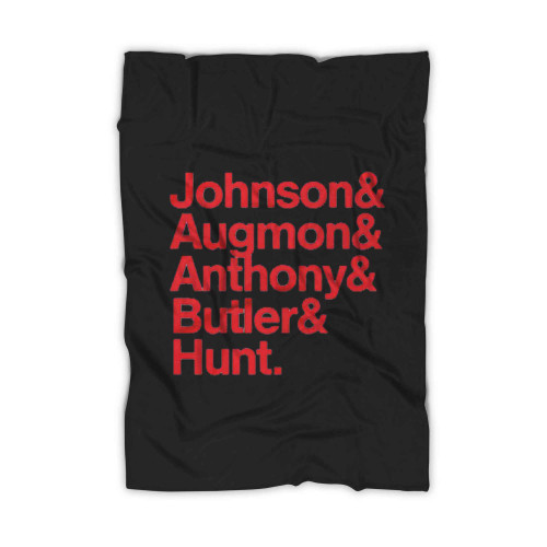 Unlv Runnin Rebels In 90 Johnson Augmon Anthony Butler Hunt Blanket