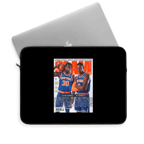 Julius Randle And Rj Barrett New York Knicks Nba Slam Cover Laptop Sleeve
