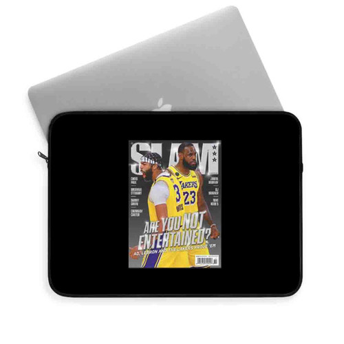 Lebron James And Anthony Davis Los Angeles Lakers Nba Slam Cover Laptop Sleeve