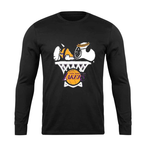 Los Angeles Lakers Snoopy Long Sleeve T-Shirt Tee