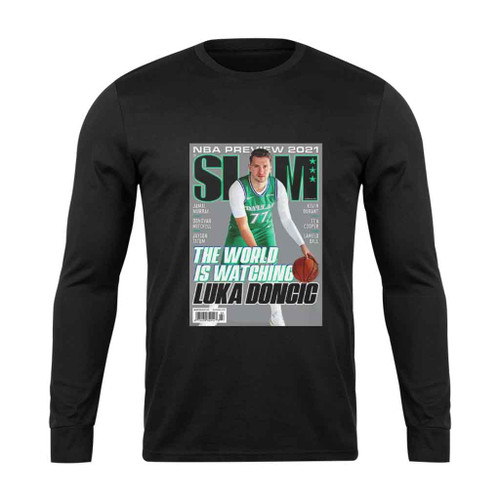 Luka Doncic Dallas Mavericks Nba Slam Cover Long Sleeve T-Shirt Tee