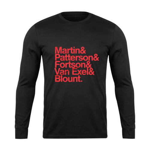 The Nasty 90S Martin Patterson Fortson Van Exel Blount Long Sleeve T-Shirt Tee