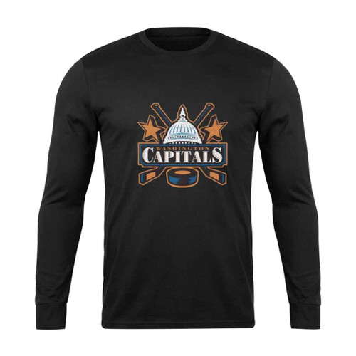 Washington Capitals Old School Long Sleeve T-Shirt Tee