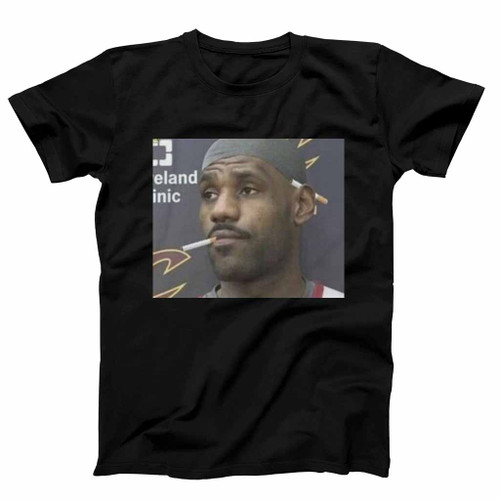 Lebron James Ciggarette Meme Mens T-Shirt Tee