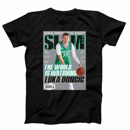 Luka Doncic Dallas Mavericks Nba Slam Cover Mens T-Shirt Tee