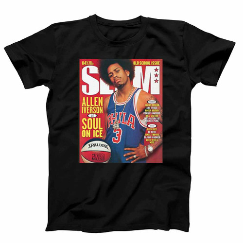 Slam Cover Philadelphia 76Ers Allen Iverson Mens T-Shirt Tee