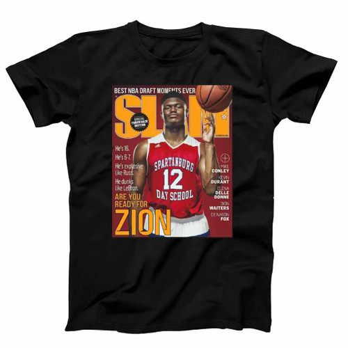 Zion Williamson Duke Basketball Nba Slam Cover Mens T-Shirt Tee