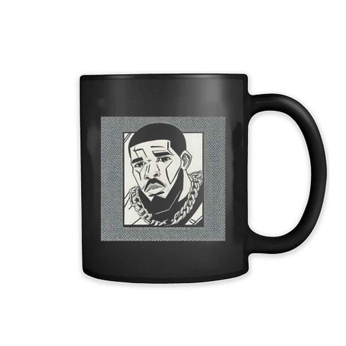 Champagne Papi Drake Mugshot With Chain Mug