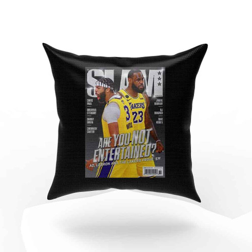 Lebron James And Anthony Davis Los Angeles Lakers Nba Slam Cover Pillow Case Cover