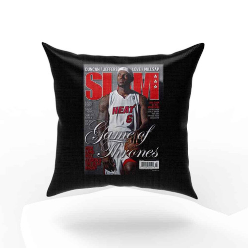 Lebron James Miami Heat Nba Slam Cover Pillow Case Cover