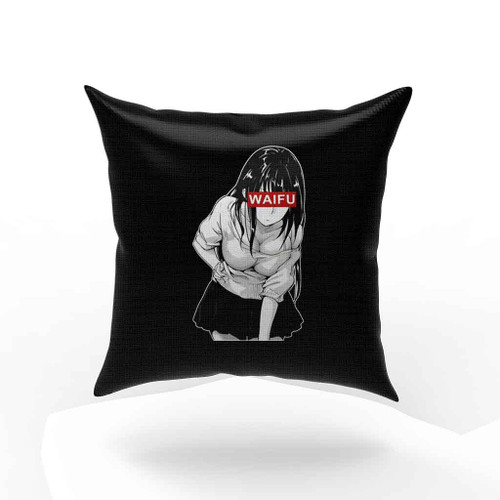 Waifu Material Anime Schoolgirl Pillow Case Cover