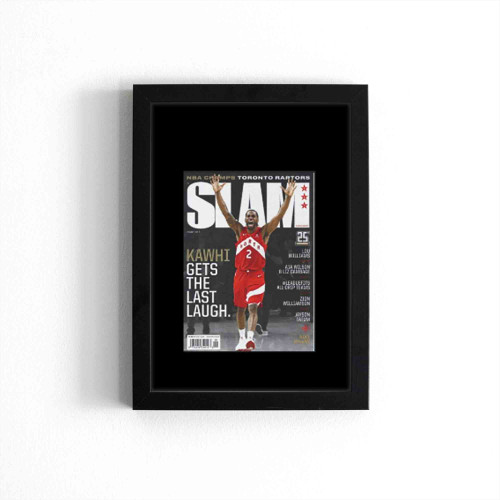 Kawhi Leonard Toronto Raptors Nba Slam Cover Poster