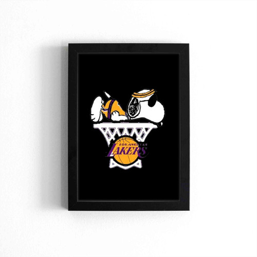 Los Angeles Lakers Snoopy Poster