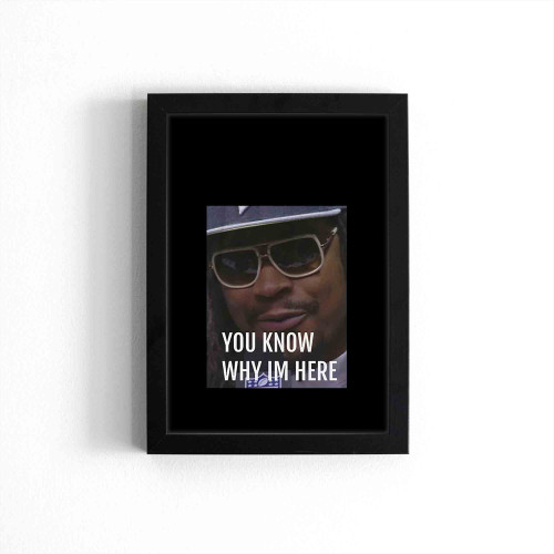 Marshawn Lynch Im Just Here So I Wont Get Fined Meme Poster