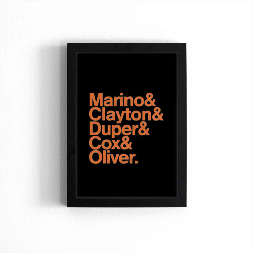 Miami In 92 Marino Clayton Duper Cox Oliver Poster