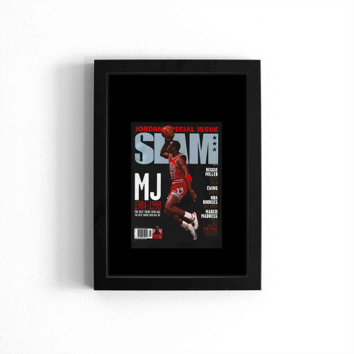 Michael Jordan Chicago Bulls Slam Cover Poster