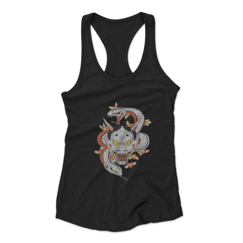 Yakuza Majima Tattoo Hannya Gaming Women Racerback Tank Top