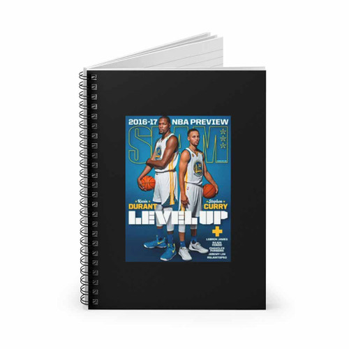 Kevin Durant Stephen Curry Golden State Warriors Slam Cover Spiral Notebook