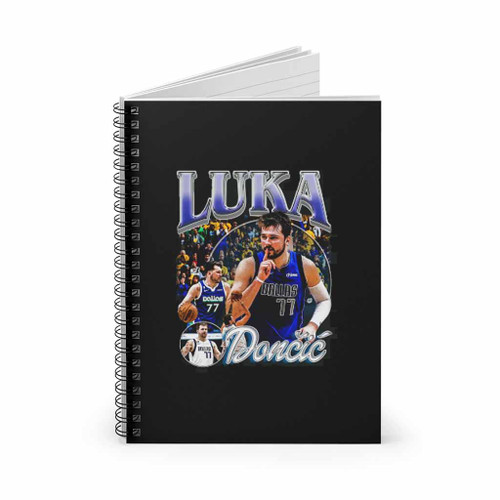 Luka Doncic Dallas Texas Basketball Spiral Notebook