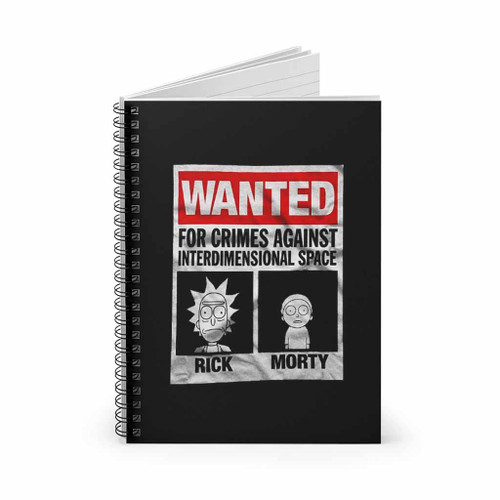 Rick And Morty Morty Smith Rick Sanchez Spiral Notebook