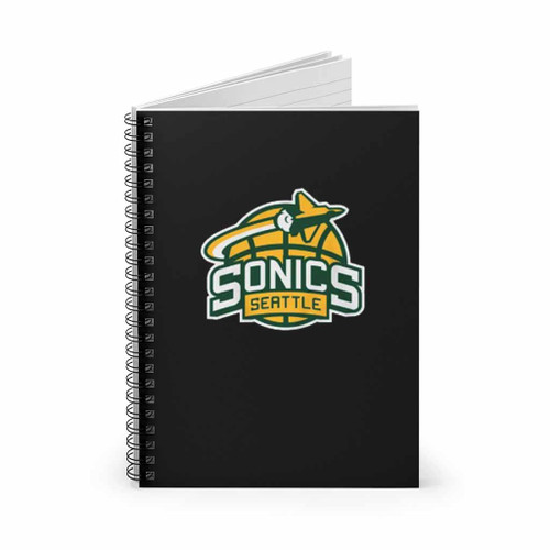 Super Sonics Seattle Basketball Spiral Notebook Super Sonics Seattle Basketball Spiral Notebook