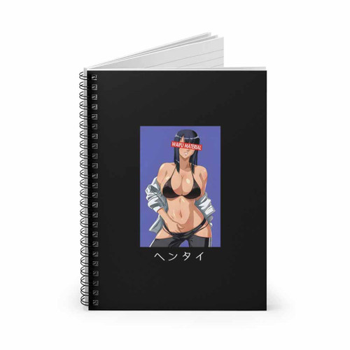 Waifu Material The Archaeologist Anime Girl Spiral Notebook