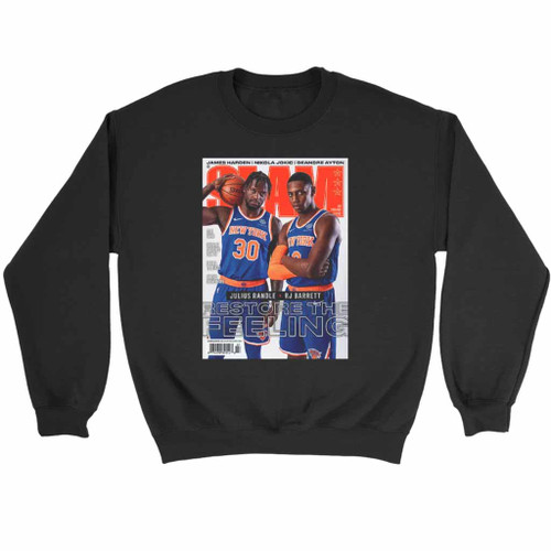 Julius Randle And Rj Barrett New York Knicks Nba Slam Cover Sweatshirt Sweater