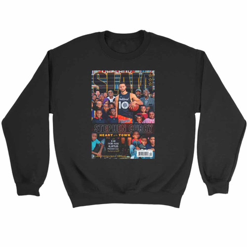 Stephen Curry Golden State Warriors Nba Slam Cover Sweatshirt Sweater