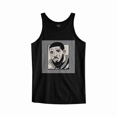 Champagne Papi Drake Mugshot With Chain Tank Top