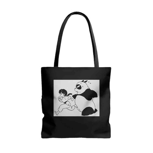 Genma Panda Manga Tote Bags
