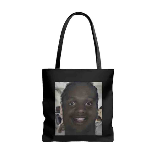 Lil Durk Face Meme Tote Bags