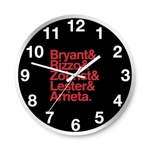 Chicagos Billy Goat Boys Bryant Rizzo Zobrist Lester Arrieta Wall Clocks