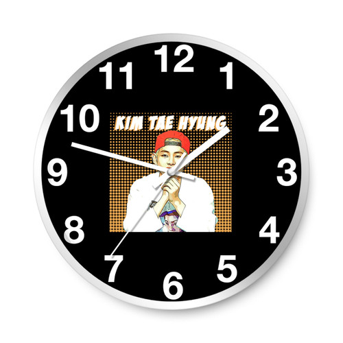 Kim Tae Hyung Fast Bts Wall Clocks