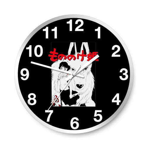 Princesse Mononoke Mononoke No Hime Studio Ghibli Anime Wall Clocks