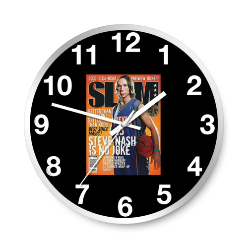 Steve Nash Phoenix Suns Nba Slam Cover Wall Clocks