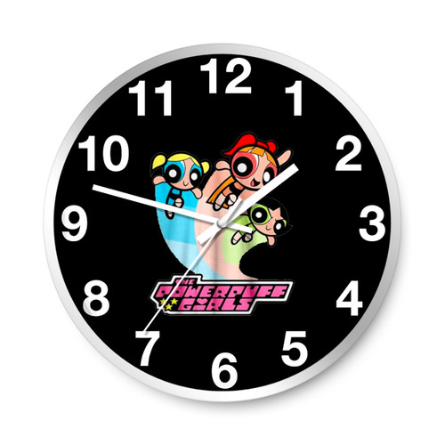The Powerpuff Girls The Super Powerful Girls Wall Clocks