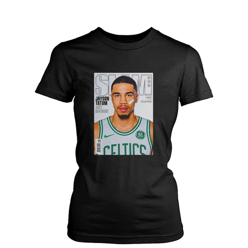 Jayson Tatum Slam Magazine Boston Celtics Womens T-Shirt Tee
