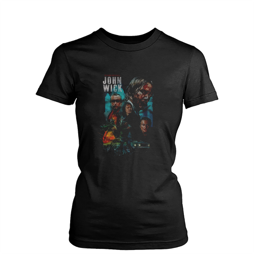 John Wick Keanu Reeves Baba Yaga Womens T-Shirt Tee